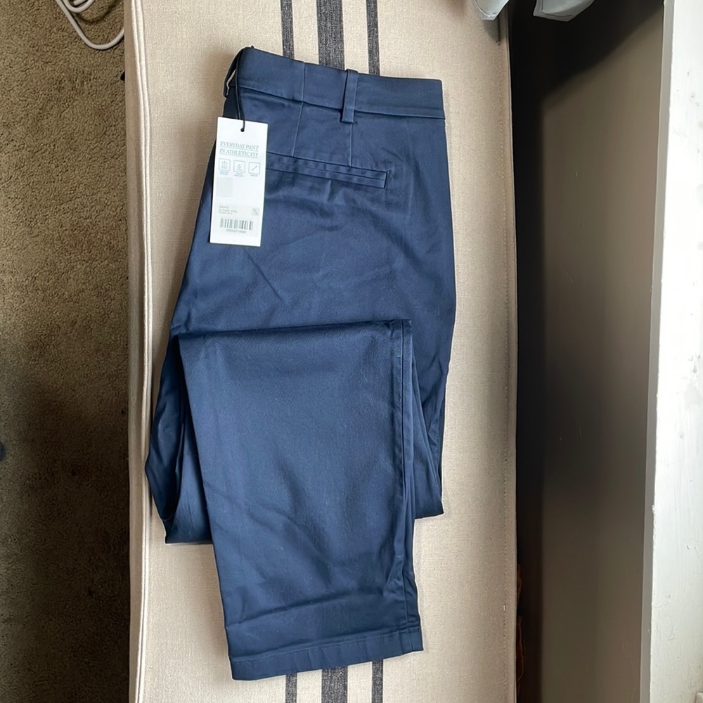 NWT Hill City - Everyday Pant in Athletic Slim Fit - 34x30 -Navy